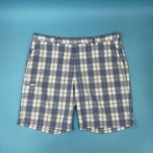 NWOT: Grand Slam Plaid Cargo-Style Shorts